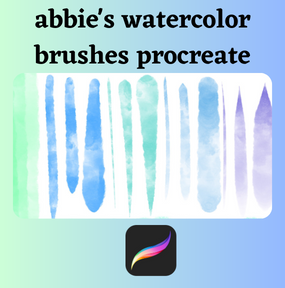 abbie's watercolor brushes procreate