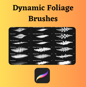 24 Dynamic Foliage Brushes for Procreate