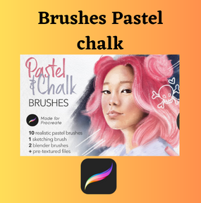 Pastel chalk procreate brushes