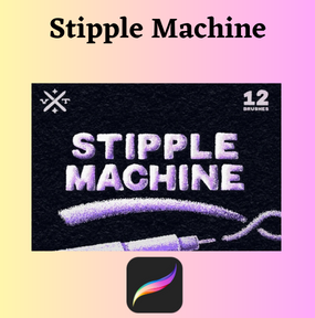 Stipple Machine for procreate brushes Sets