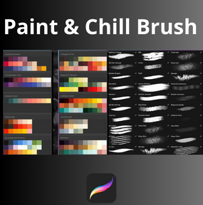 Paint & Chill Brush Color Palette Brushes Procreate